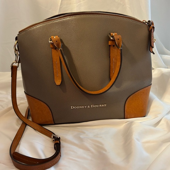 Dooney & Bourke Brown and Gray Satchel - Picture 1 of 4